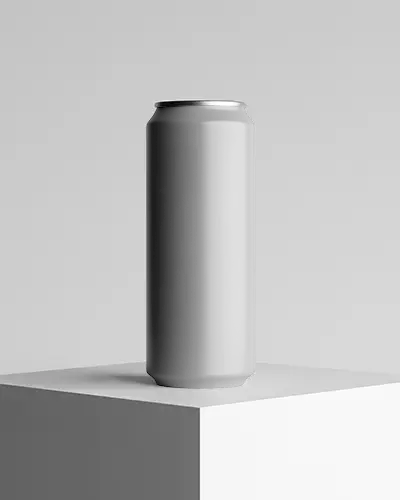 Premium Sleek Tall Can Mockup For Beverage Packaging Design And Marketing Use