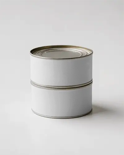 Dual Short Can Mockup Stacked Minimal Layout Soft Light Studio Setup Clean Balanced Composition 093