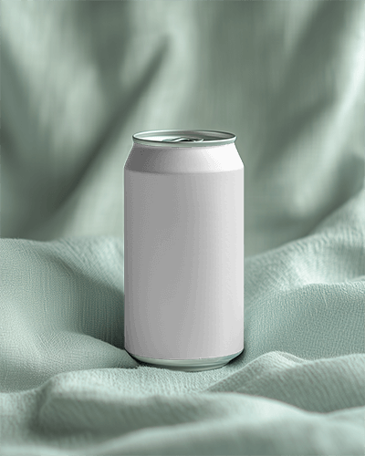 Fabric Texture Can Mockup Soft Cozy Background