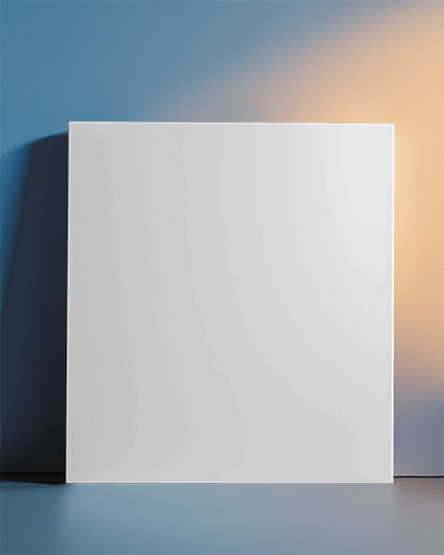 Gradient Light Canvas Mockup With Clean Lines And Vibrant Background