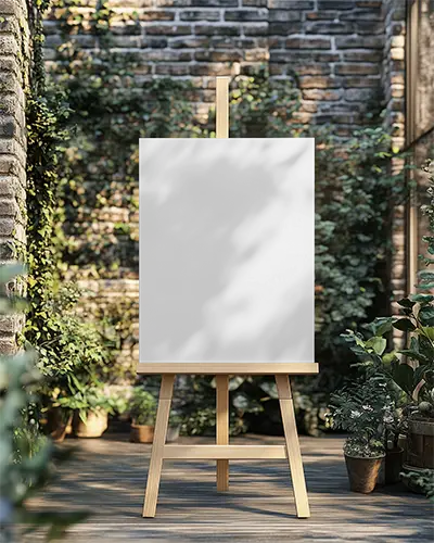 sunlit-garden-canvas-mockup-on-wooden-easel-with-leaves-vines-and-outdoor-rustic-background-0191