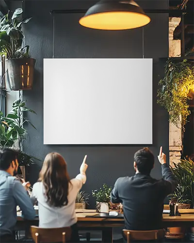 cozy-indoor-restaurant-canvas-mockup-with-dark-interior-wall-and-hanging-white-frame-0196