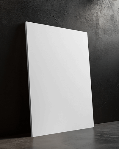 Minimal Dark Canvas Mockup Against Textured Wall Bold And Modern Look
