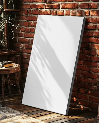 blank-vertical-canvas-mockup-leaning-against-brick-wall-in-cozy-room-setting-0244