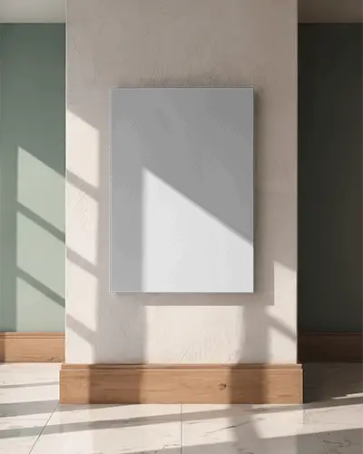 canvas-mockup-on-textured-wall-with-soft-sunlight-shadows-and-wooden-floor-tile-details
