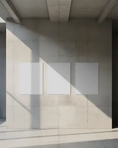 Minimalist Gallery Canvas Mockup For Modern Wall Art Display And Creative Presentation