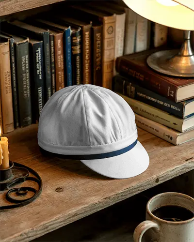 classic-vintage-cap-mokcup-resting-on-textured-wooden-surface-with-books-and-coffee-cup