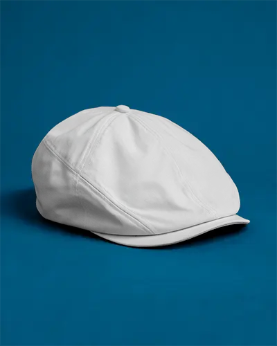 Classic Flat Cap Mockup For Vintage Style Headwear Presentation And Promotional Use