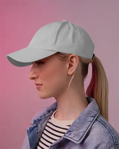 Realistic Side View Cap Mockup For Sporty And Casual Headwear Branding Materials