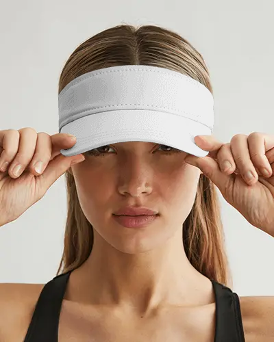 sporty-visor-cap-mockup-woman-adjusting-hat-front-view-athletic-style-minimal-studio-shot