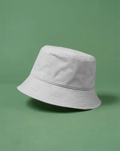 Trendy Cotton Bucket Hat Mockup Showcasing Soft Fabric And Structured Brim For All Seasons