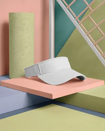 Trendy Unisex Tennis Visor Cap Mockup Ideal For Branding And Promotiona