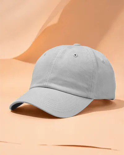 Pastel Studio Cap Mockup On Rolled Paper Backdrop Minimalist Creative Soft Modern Aesthetic