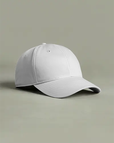 Soft Green Cap Moxxckup On Studio Surface Clean Minimal Display Modern Fashion Aesthetic Style