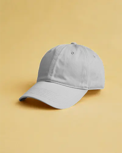 Casual Cap Mockup On Yellow Background Simple Studio Setup Modern Fashion Minimalist Presentation