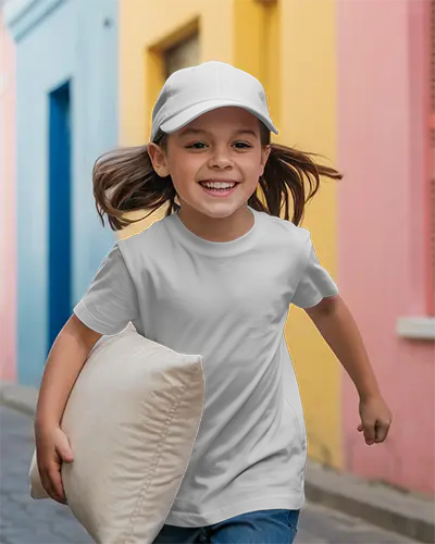 Comfortable Kids Cotton Tshirt Ideal For Active Play Durable Everyday Wear Design