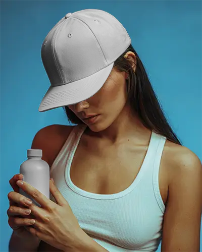 Premium Quality Sports Cap Mockup With Curved Brim Ideal For Fashion And Merchandise Marketing