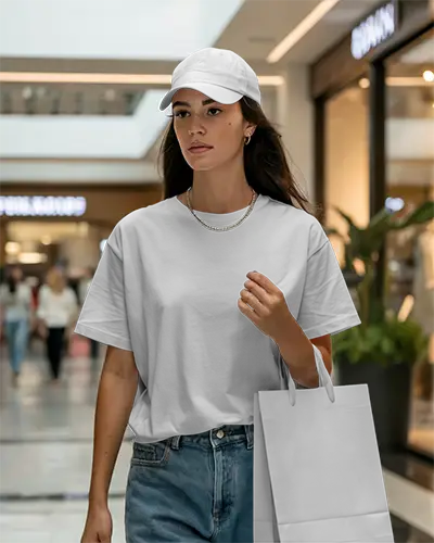 Casual Streetwear Cap And Tshirt Mockup For Modern Fashion Brands And Ecommerce