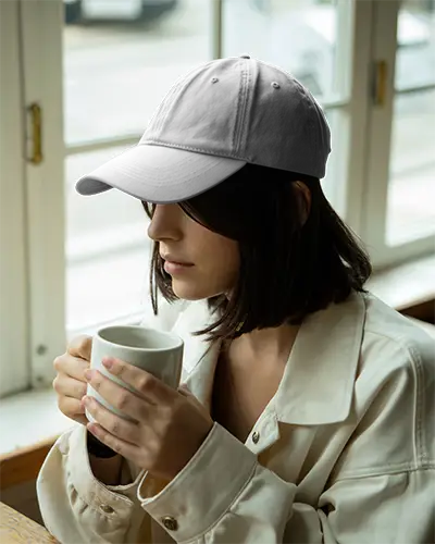 Premium Quality Unisex Cap Mockup Featuring Breathable Fabric And Six Panel Construction