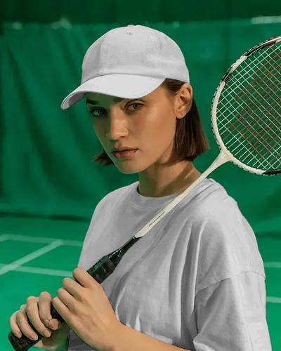 High Quality Sports Cap Mockup For Badminton Players And Athletic Fashion Designs