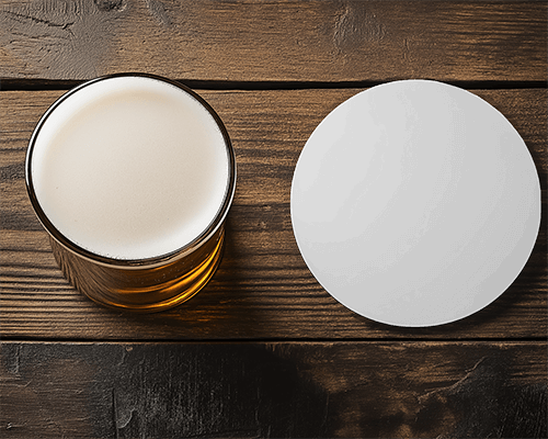 round-coaster-with-beer-on-dark-wood