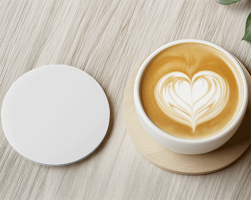 round-coaster-with-latte-art-on-light-wood