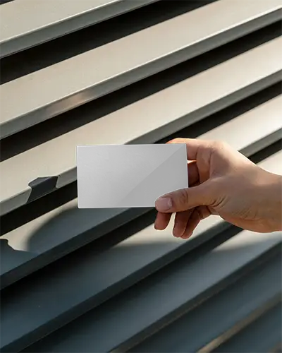 Blank Business Card Mockup In Hand For Professional Branding And Marketing Presentation