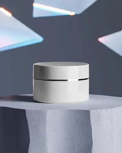 Sleek Cosmetic Cream Jar Mockup For Skincare Brand Packaging Design Promo