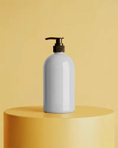 Eco Friendly Cosmetic Pump Bottle Mockup For Lotion Or Liquid Soap Packaging Design