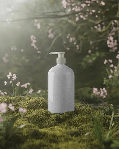 Eco Friendly Cosmetica Mockup Bottle Biodegradable Packaging Natural Ingredients