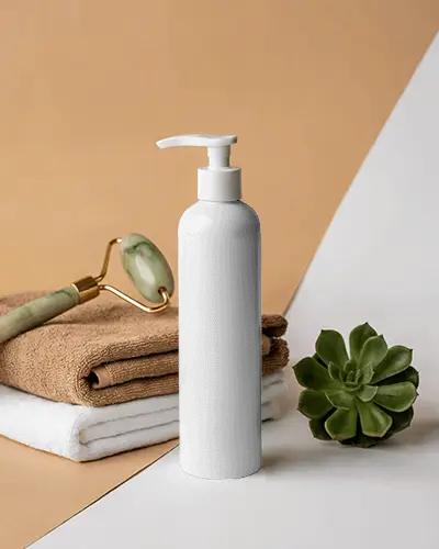 Pump Bottle Cosmetic Mockup For Skincare Brand Presentation And Beauty Product Showcase