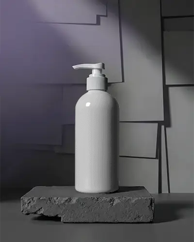 Sleek Cosmetic Pump Bottle Mockup For Luxury Skin Care Product Packaging