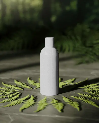 natural-skincare-bottle-mockup-with-green-leaves-outdoor-organic-cosmetic-packaging-design