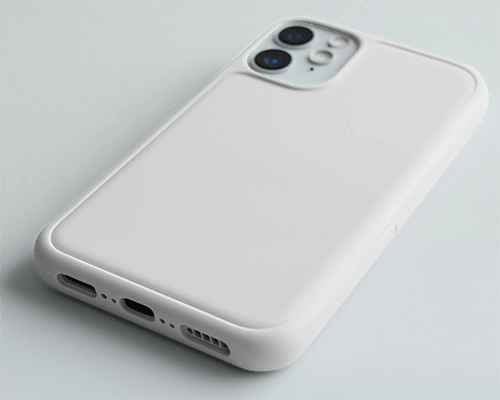 Premium Hard Shell Phone Cover Mockup Grey Tones High Quality Material And Smooth 0103