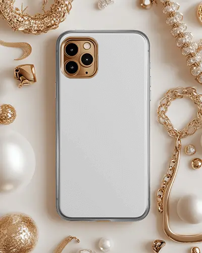 Sleek Phone Cover Mockup With Minimalist Design Perfect For Brand Showcase And Advertising