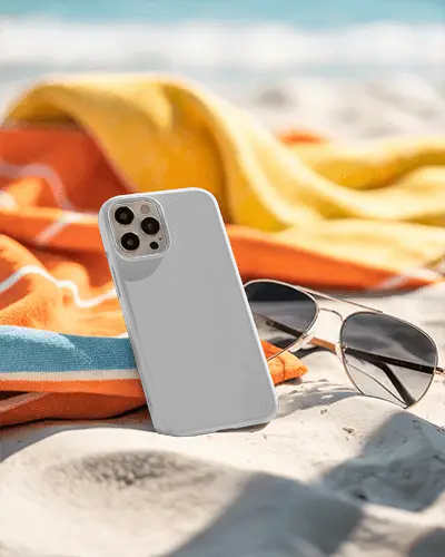 Realistic Phone Cover Mockup Showcasing Precise Camera Cutouts And Ergonomic User Friendly Form