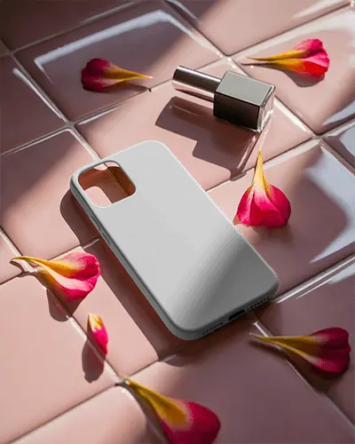 Durable Soft Touch Phone Cover Mockup With Precise Cutouts For All Ports And Buttons