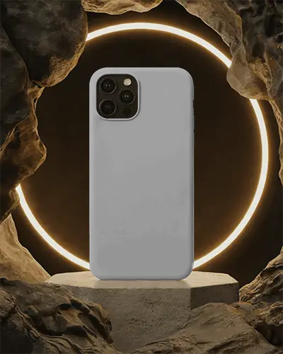 Premium Protective Mobile Phone Cover Mockup With Anti Scratch Soft Touch Comfortable Grip