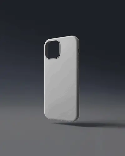 Phone Case Mockup Floting Cover Dark Gradient Background Modern Stylish Product Showcase