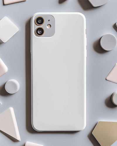 Ambient Soft Lighting Phone Cover Mockup With Subtle Shadows 083