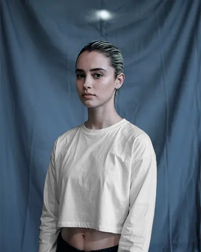 Contemporary Art Crop Mockup Angular Light Streaks Across Pristine Design Space Gallery Aesthetic