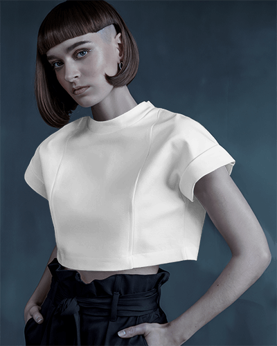 Urban Crop Top Mockup Trendy Outfit With A Modern And Cutting Edge Fashion Statement