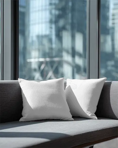 Premium Luxury Sofa Cushion Mockup For Home Decor Interior Design Pillow Template