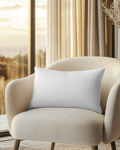 Cozy Living Room Chair Cushion Mockup Soft Fabric Comfortable And Inviting Ambience 039