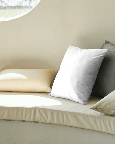 Cozy Pillows Mockup In Natural Light Setting