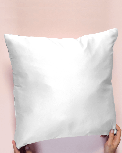 Elegant Pillow Mockup On Cozy Bed