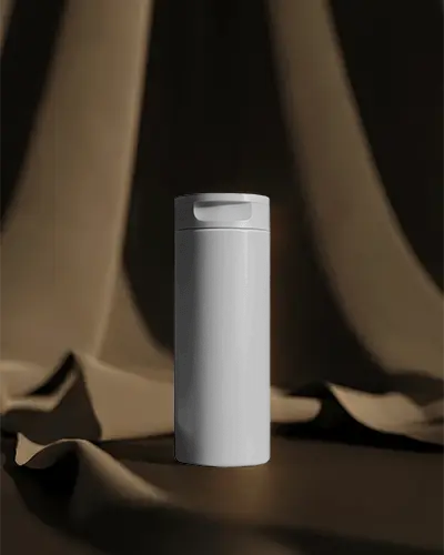 Sleek Minimalist Cosmetic Bottle Mockup For Luxury Skincare Product Packaging Design