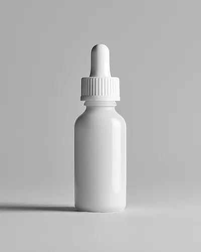 Minimalist Dropper Bottle Mockup For Cosmetic Serum Packaging And Beauty Brand Presentation