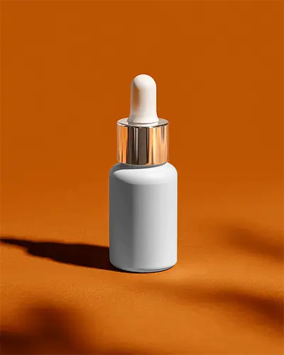 Elegant Dropper Bottle Mockup For Cosmetics Liquid Packaging Design Showcase Pro