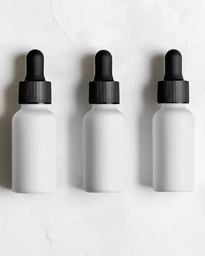 Premium Dropper Bottle Mockup For Cosmetic Serums Skincare Essential Oils Packaging Design